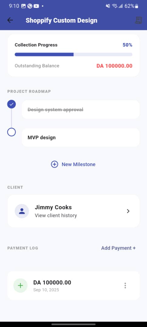 clients list screenshot